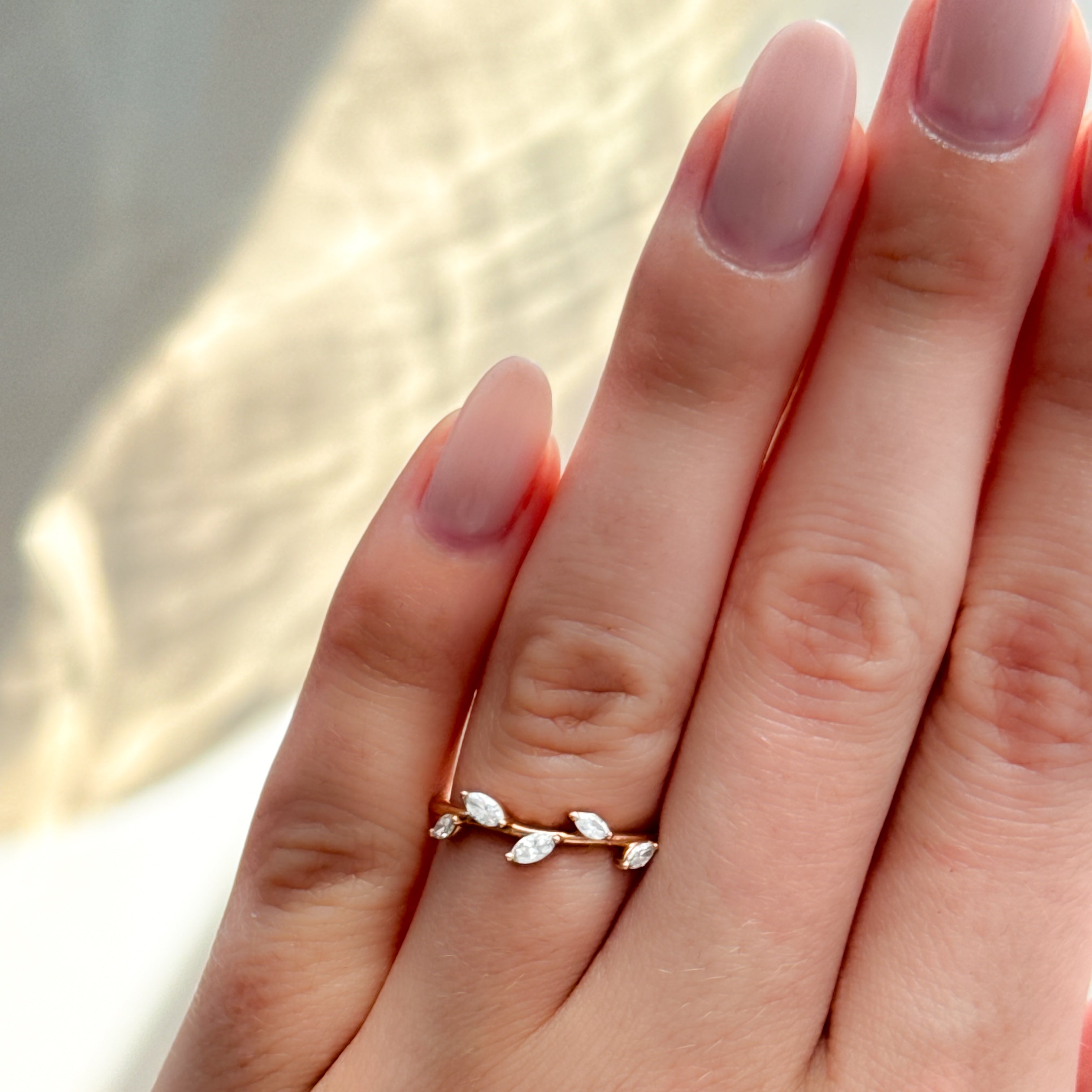 0.25 TCW Round Shaped Half Eternity Lab Grown Diamond Wedding Band